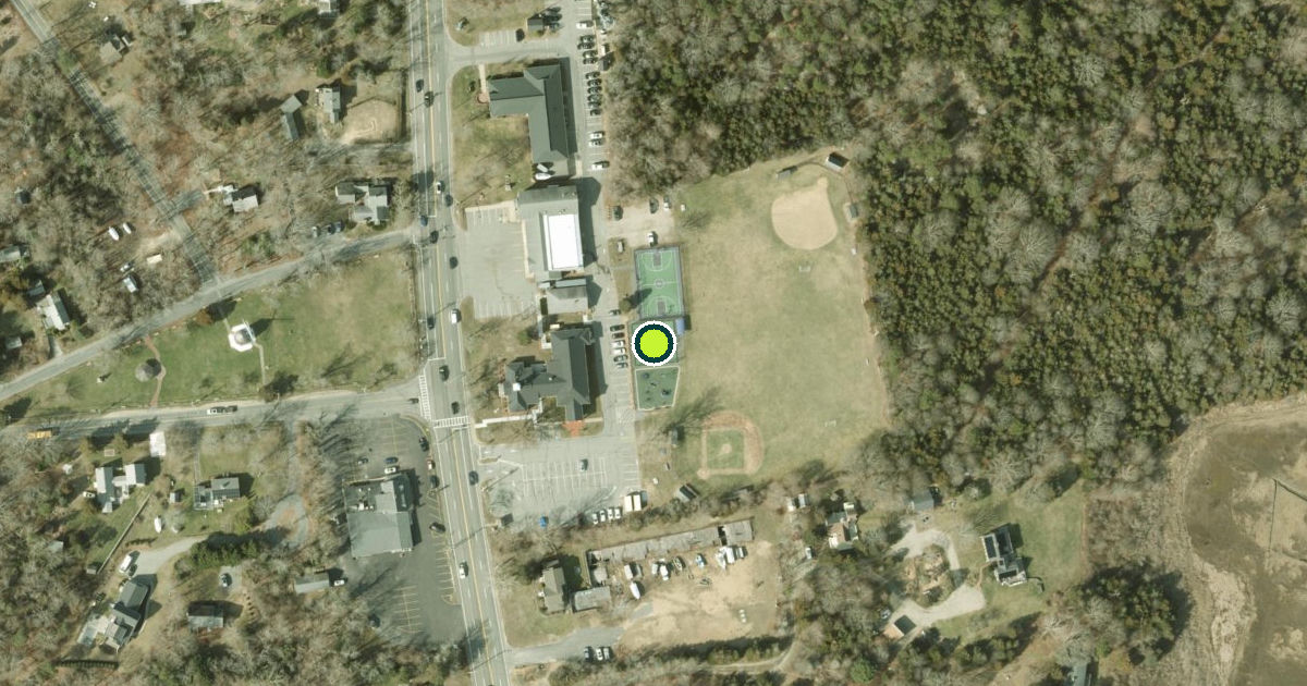 Satellite view of Eastham Pickleball Courts
