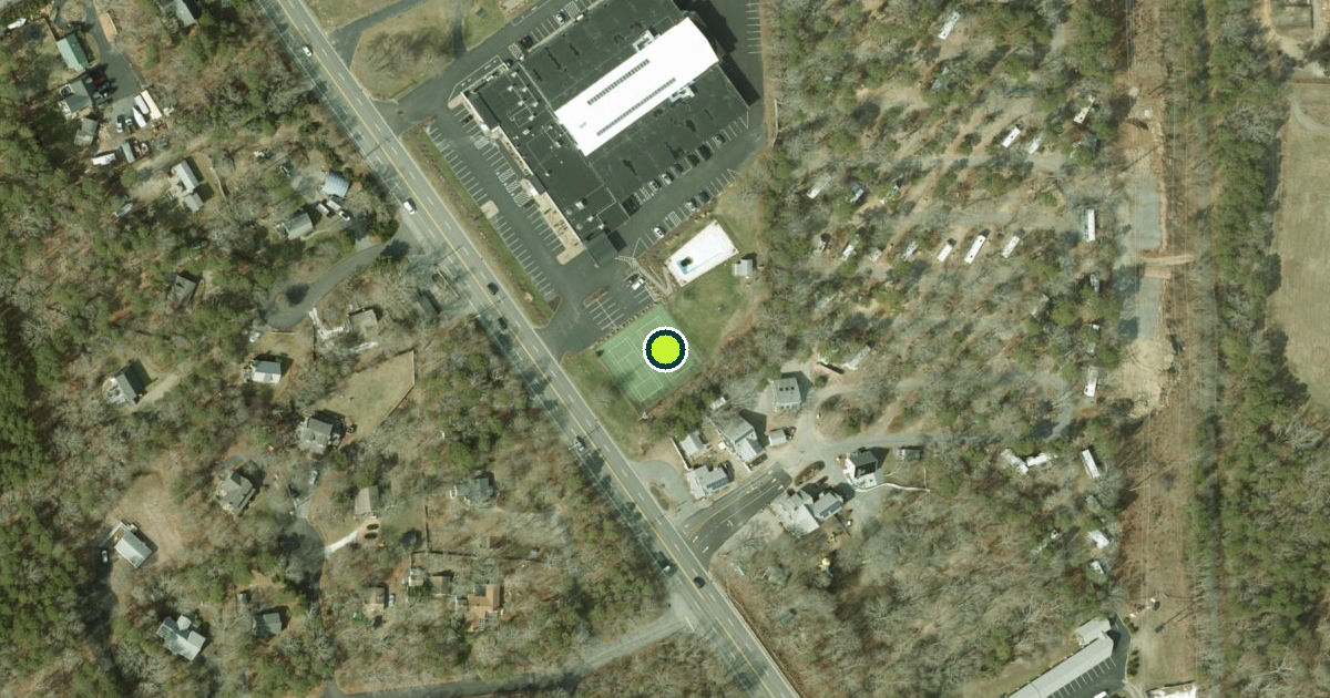 Satellite view of Eastham Pickleball Courts