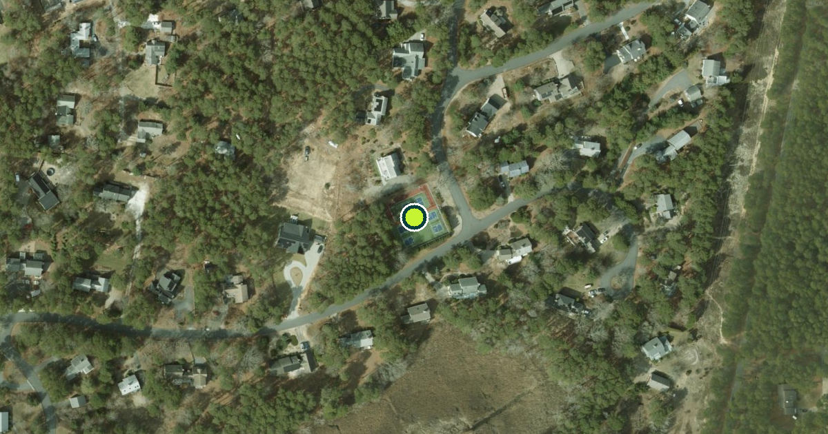 Satellite view of Eastham Pickleball Courts