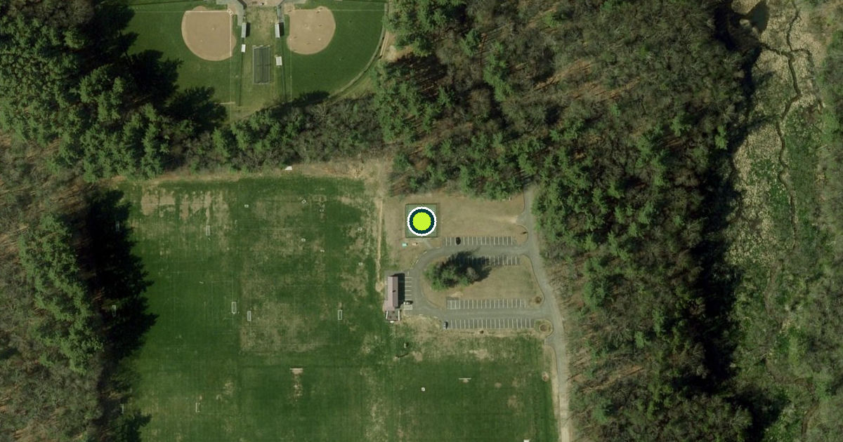 Satellite view of Easthampton Pickleball Courts