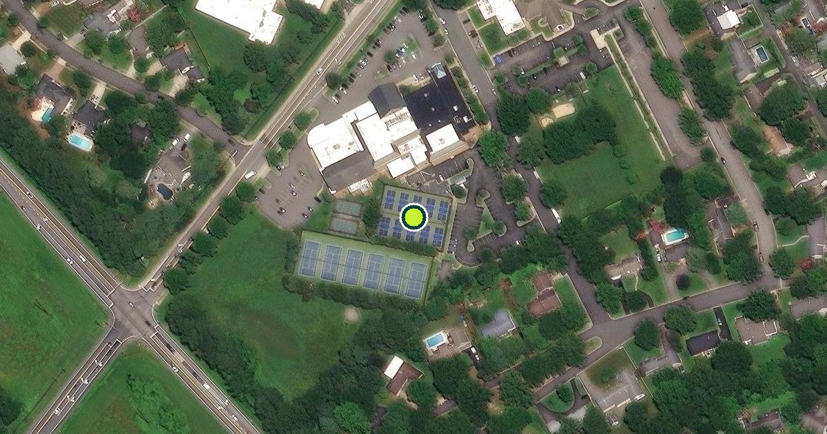 Satellite view of Easton Pickleball Courts