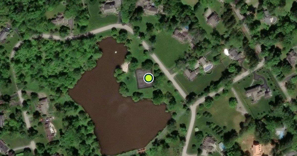 Satellite view of Easttown Township Pickleball Courts