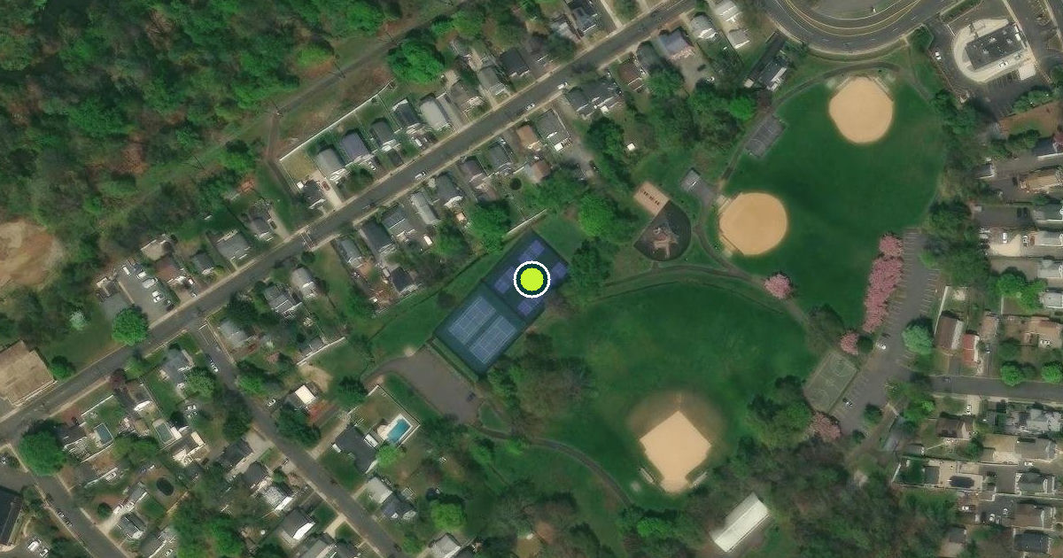 Satellite view of Eatontown Pickleball Courts