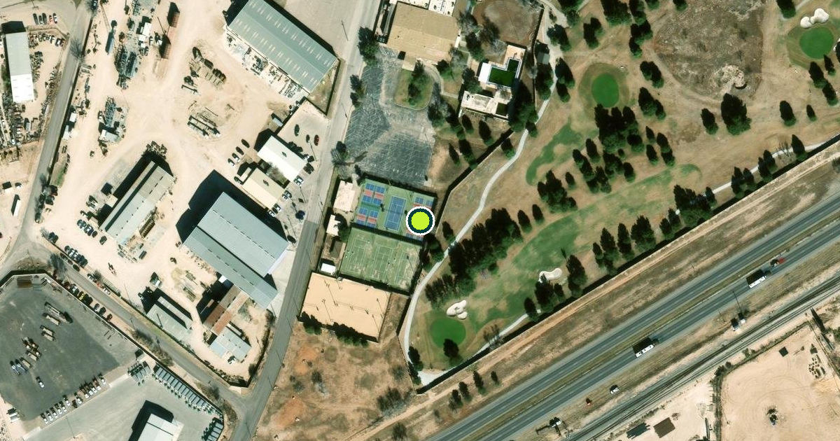 Satellite view of Ector County Pickleball Courts