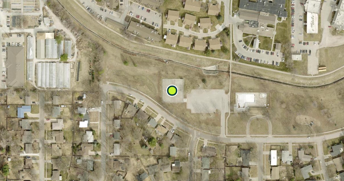 Satellite view of Eden Park Pickleball Courts