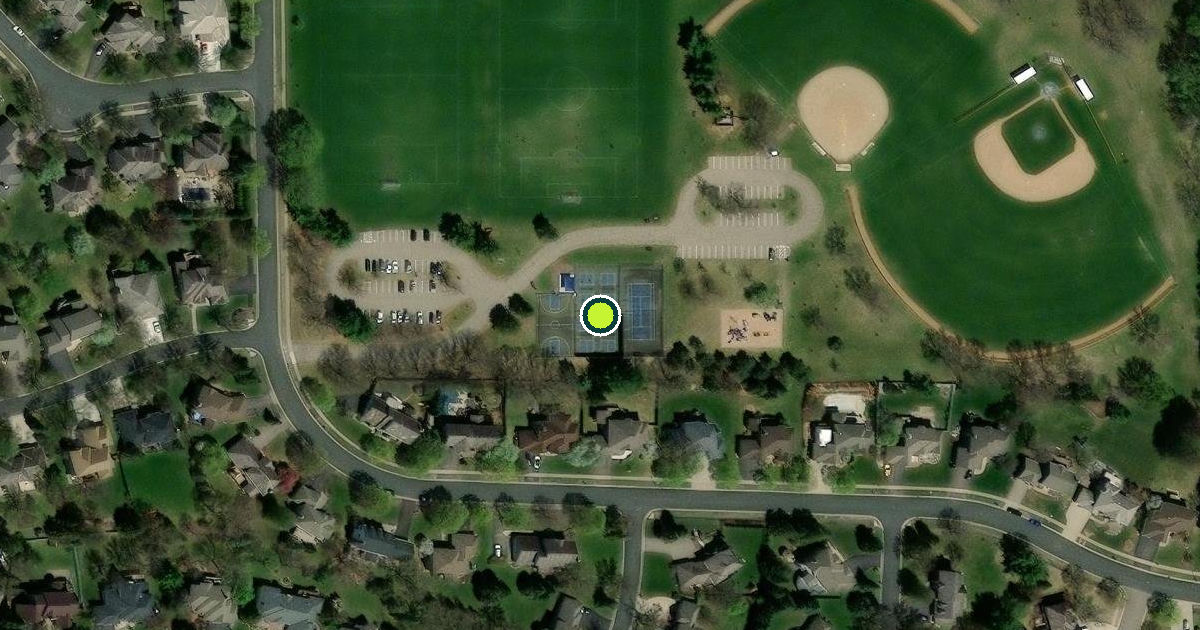 Satellite view of Eden Prairie Pickleball Courts