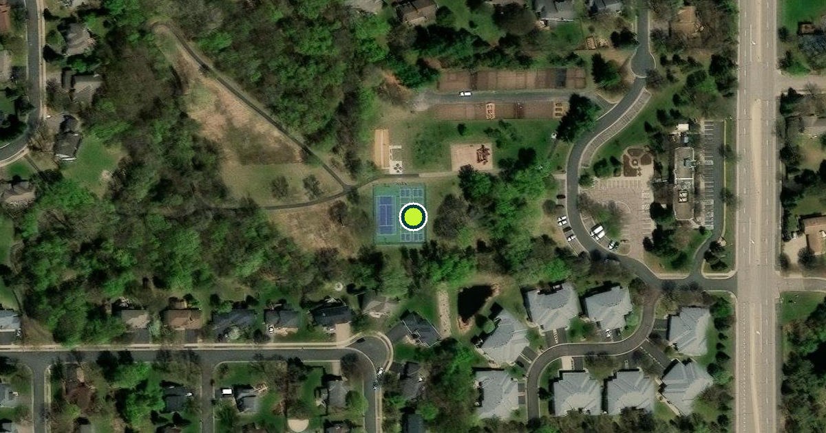 Satellite view of Eden Prairie Pickleball Courts