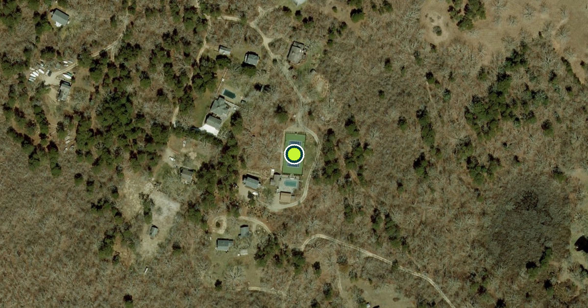 Satellite view of Edgartown Pickleball Courts