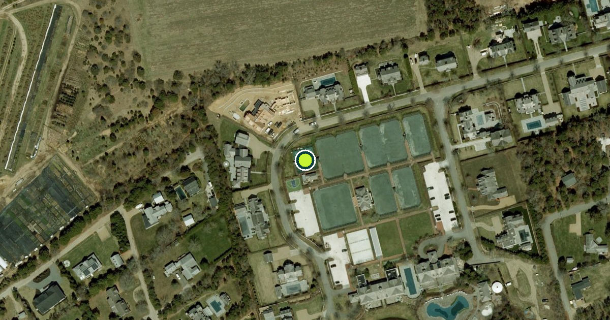 Satellite view of Edgartown Pickleball Courts