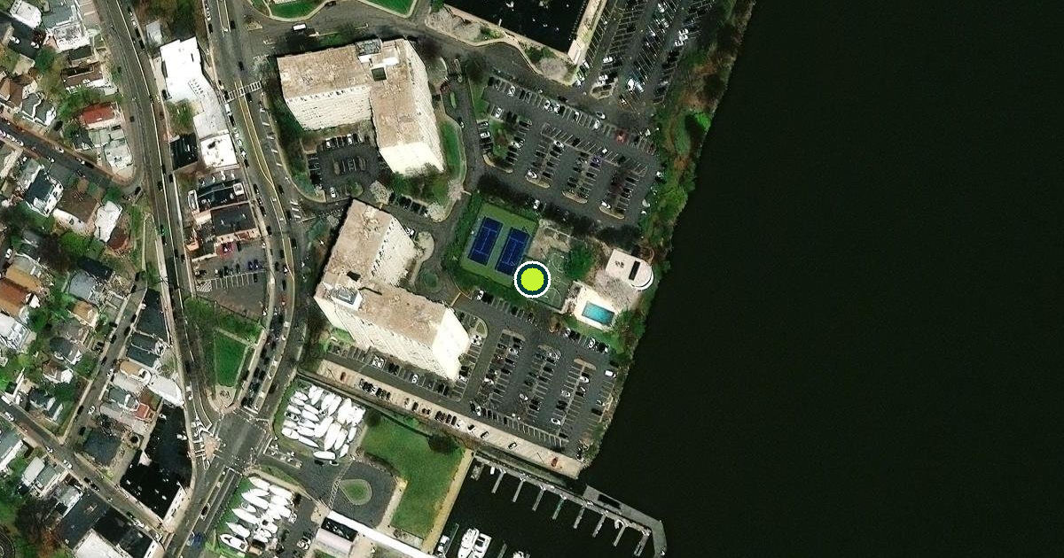 Satellite view of Edgewater Pickleball Courts