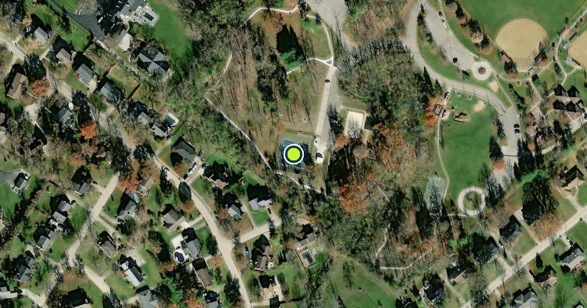Satellite view of Edgewood Pickleball Courts