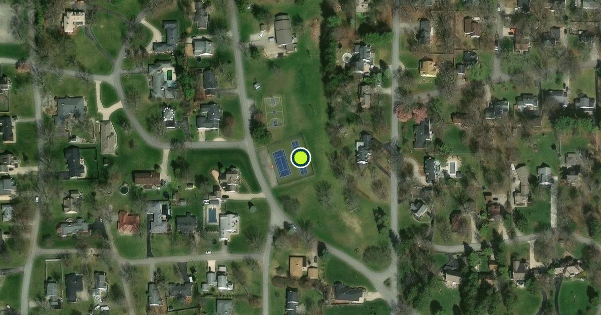 Satellite view of Edgewood Pickleball Courts