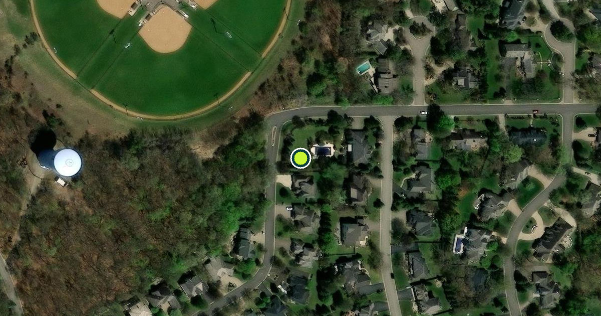 Satellite view of Edina Pickleball Courts