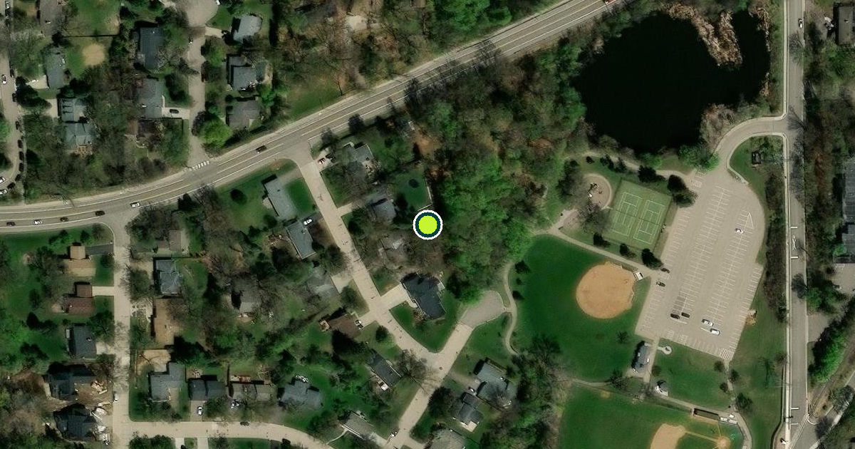 Satellite view of Edina Pickleball Courts