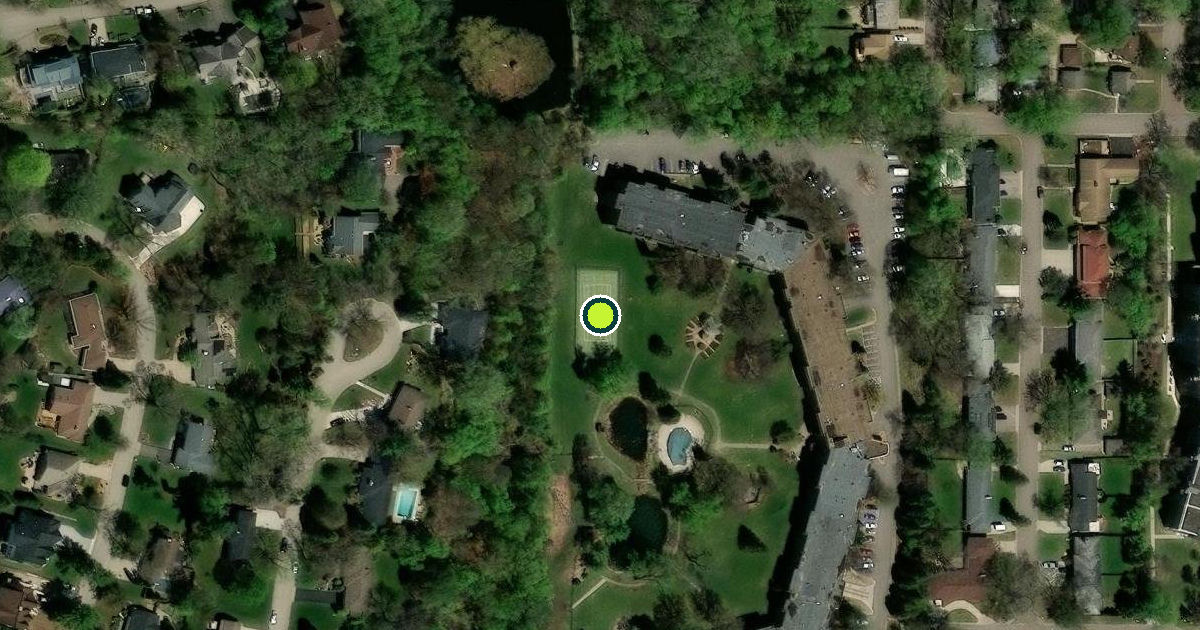 Satellite view of Edina Pickleball Courts