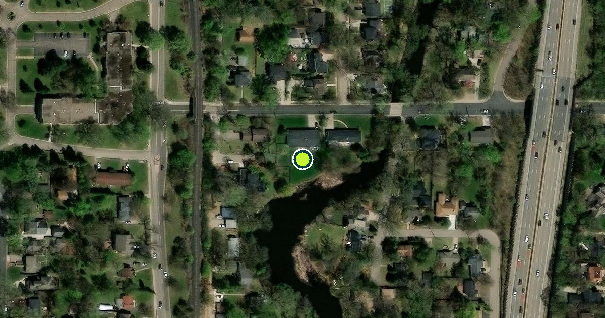 Satellite view of Edina Pickleball Courts
