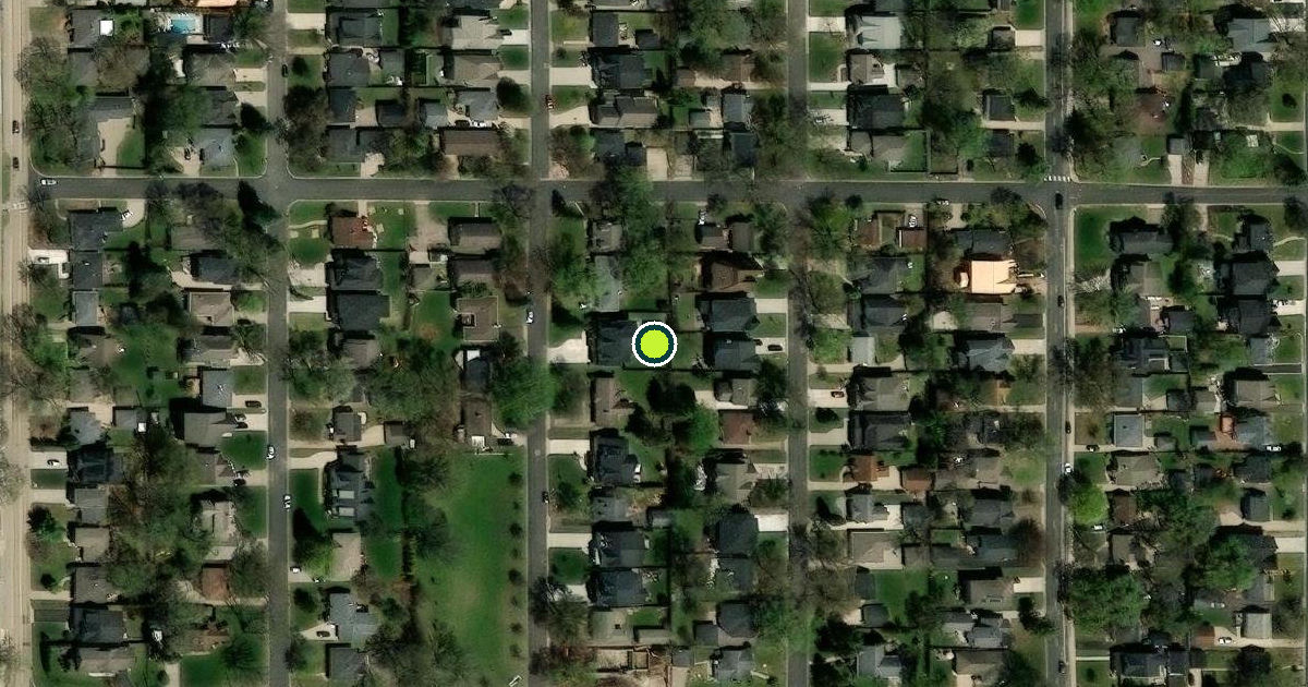 Satellite view of Edina Pickleball Courts