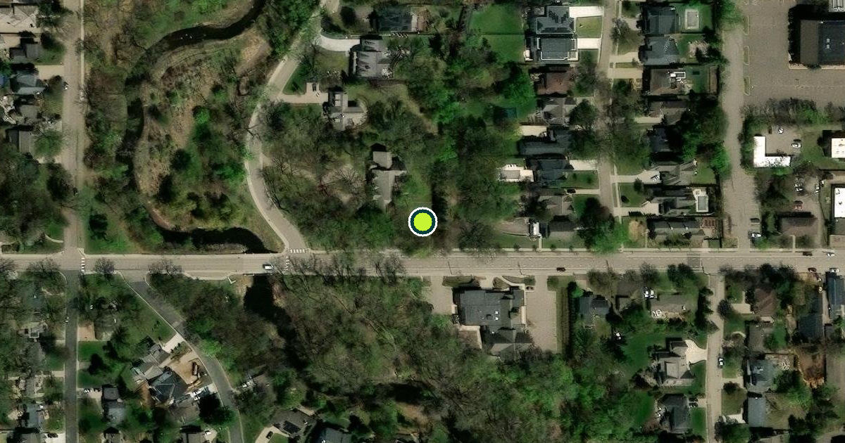 Satellite view of Edina Pickleball Courts
