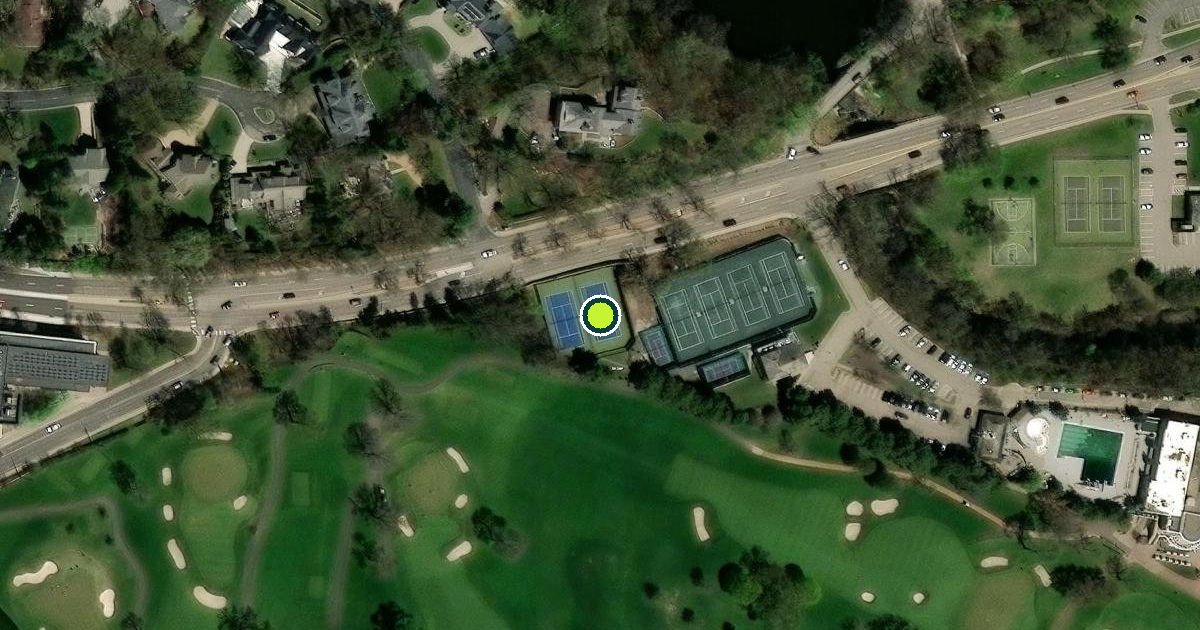 Satellite view of Edina Pickleball Courts