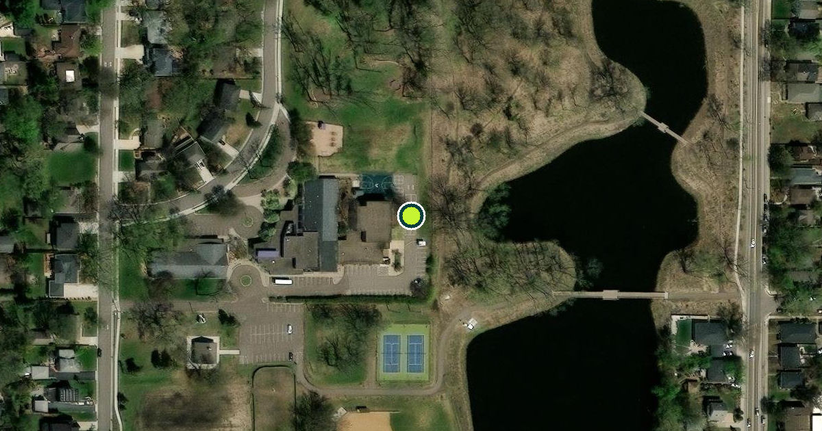 Satellite view of Edina Pickleball Courts