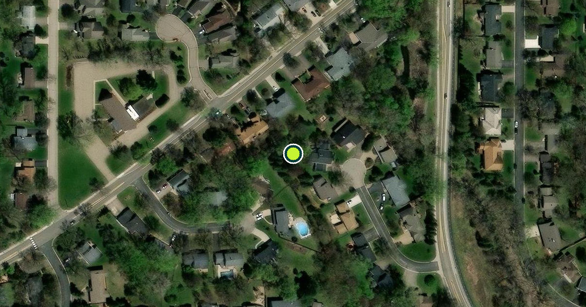 Satellite view of Edina Pickleball Courts