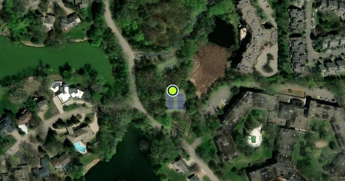 Satellite view of Edina Pickleball Courts