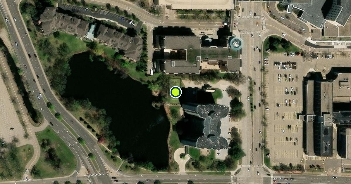 Satellite view of Edina Pickleball Courts