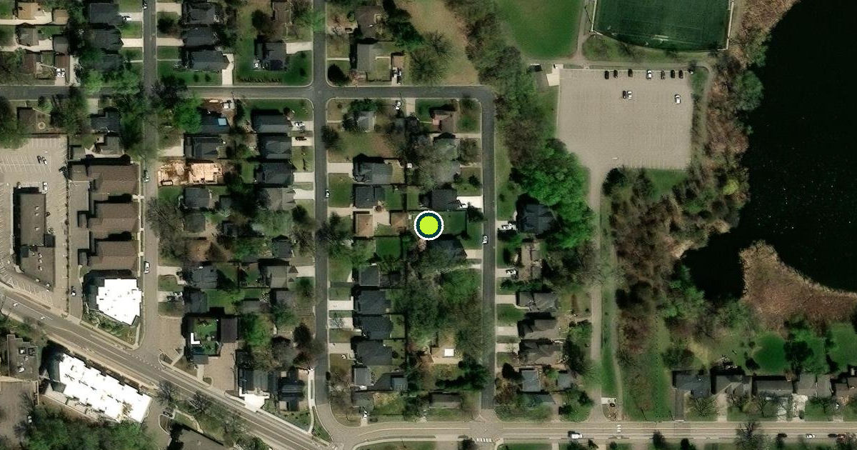Satellite view of Edina Pickleball Courts