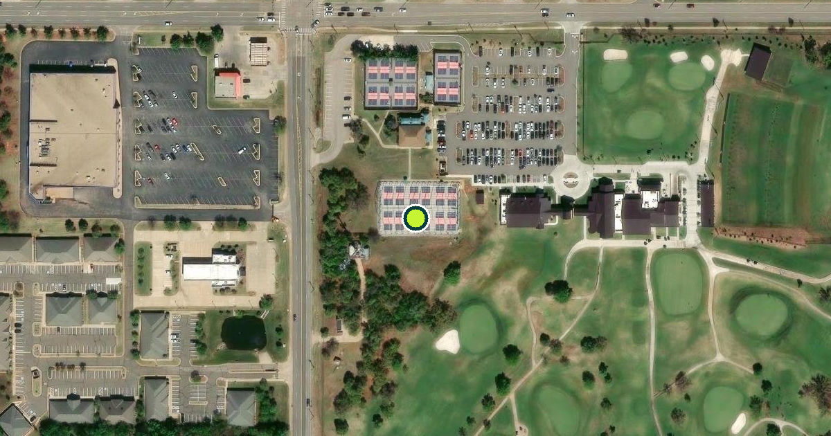 Satellite view of Edmond Pickleball Courts