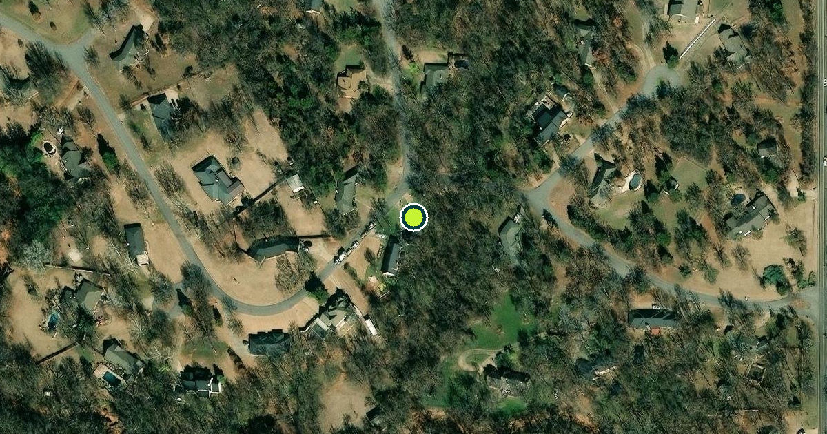 Satellite view of Edmond Pickleball Courts