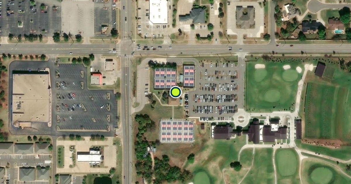 Satellite view of Edmond Pickleball Courts