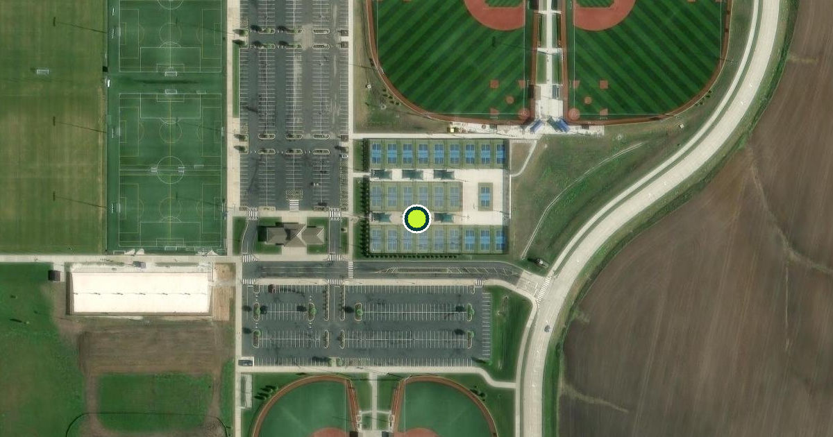 Satellite view of Edwardsville Pickleball Courts