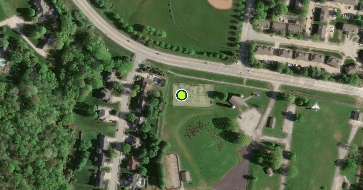 Satellite view of Edwardsville Pickleball Courts