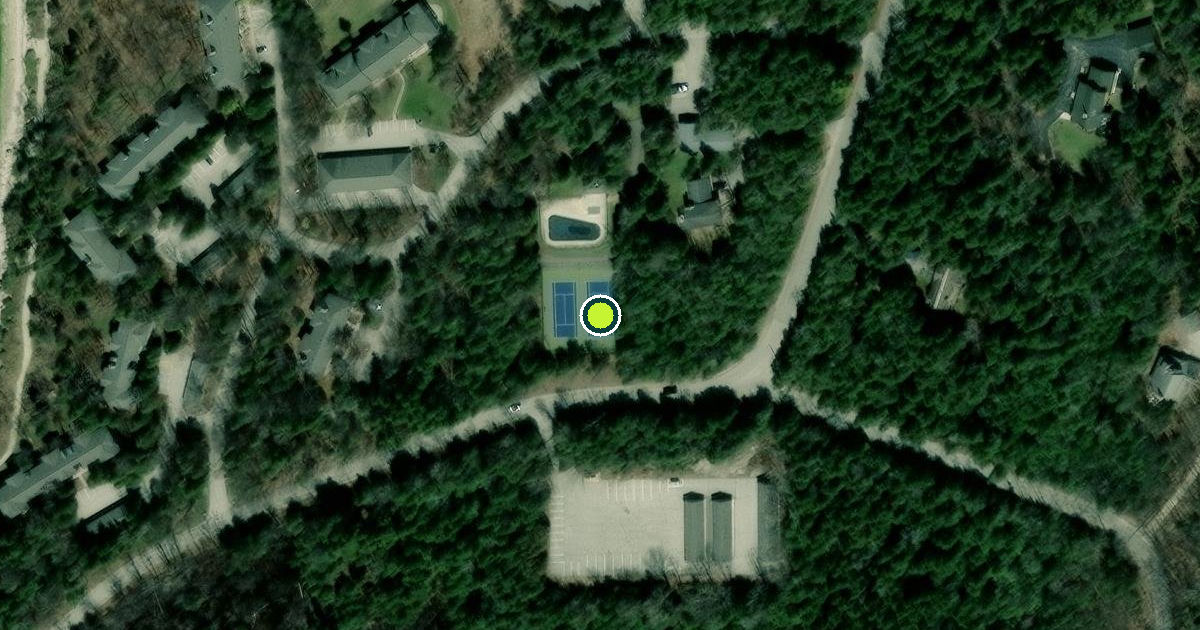 Satellite view of Egg Harbor Pickleball Courts
