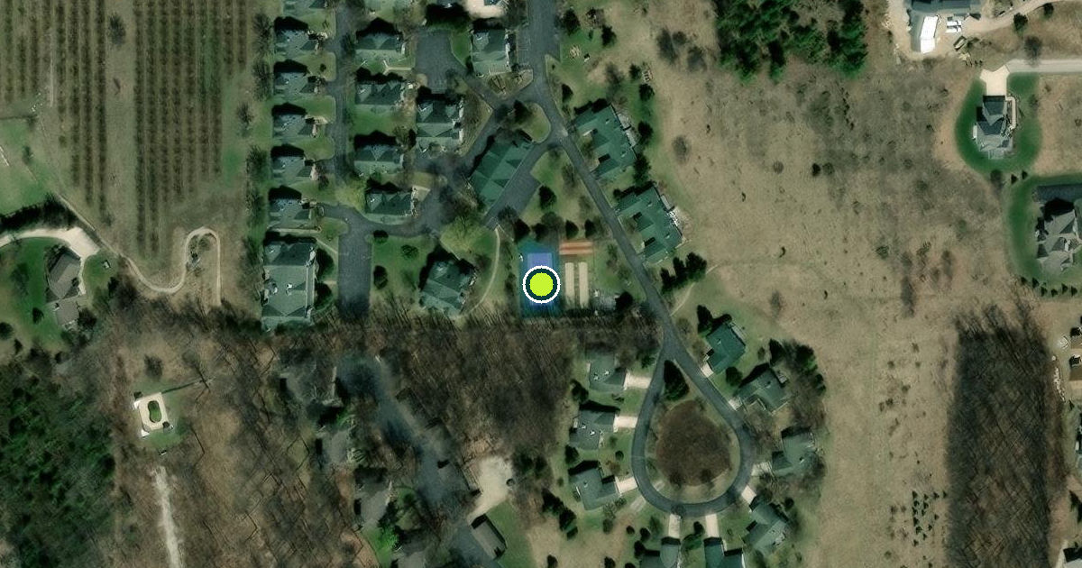 Satellite view of Egg Harbor Pickleball Courts