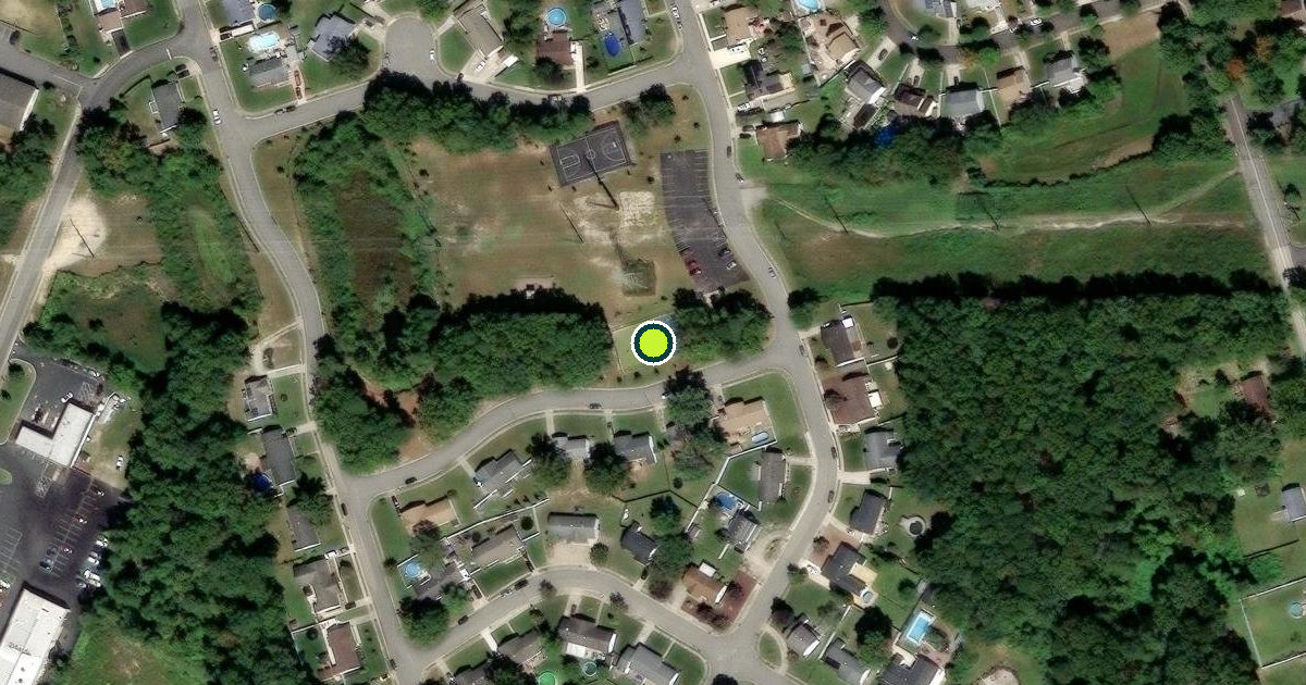 Satellite view of Egg Harbor Township Pickleball Courts