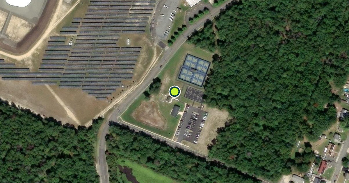 Satellite view of Egg Harbor Township Pickleball Courts