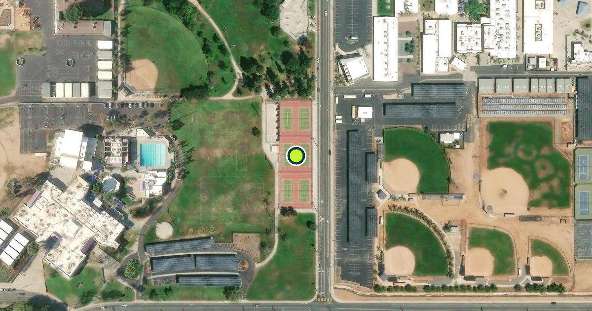 Satellite view of El Cajon Pickleball Courts