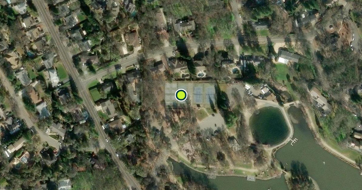 Satellite view of El Dorado County Pickleball Courts