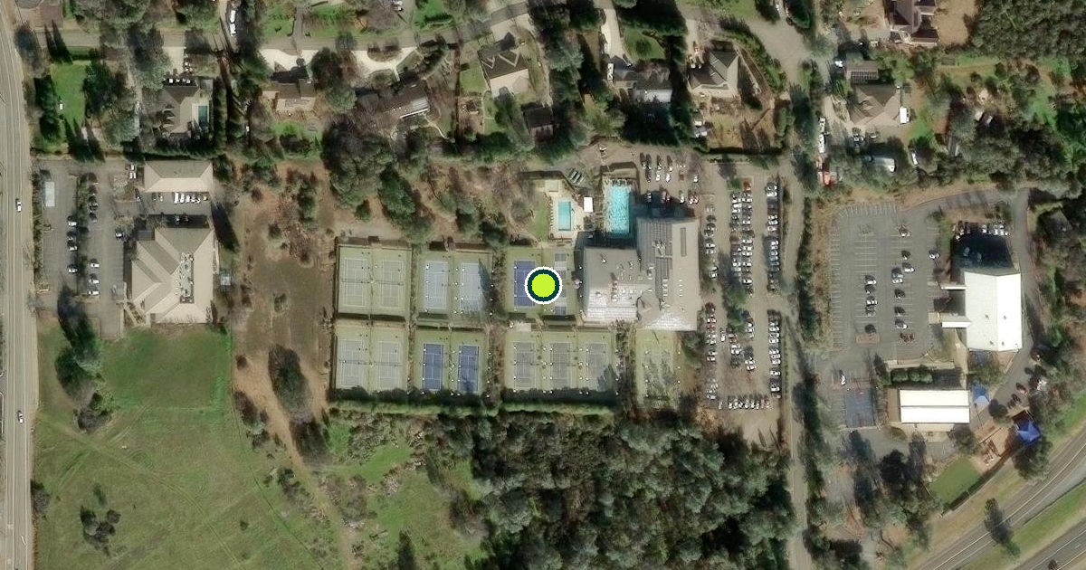 Satellite view of El Dorado County Pickleball Courts