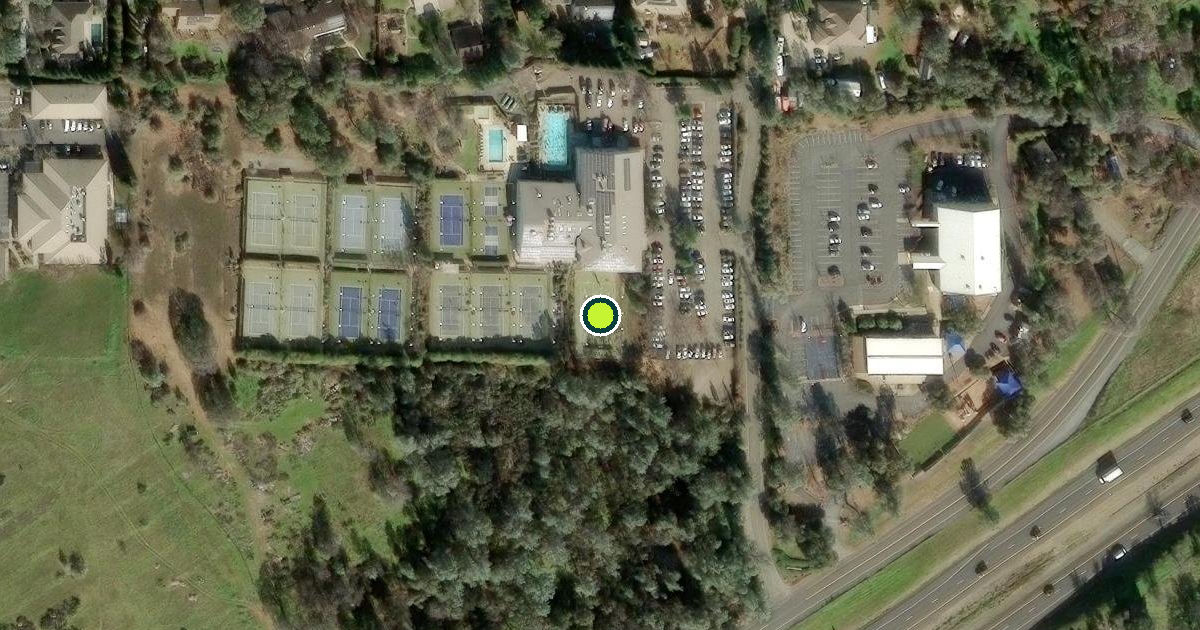 Satellite view of El Dorado County Pickleball Courts