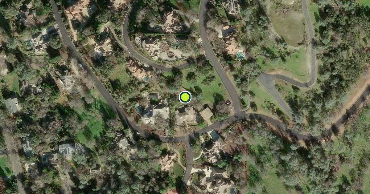 Satellite view of El Dorado County Pickleball Courts