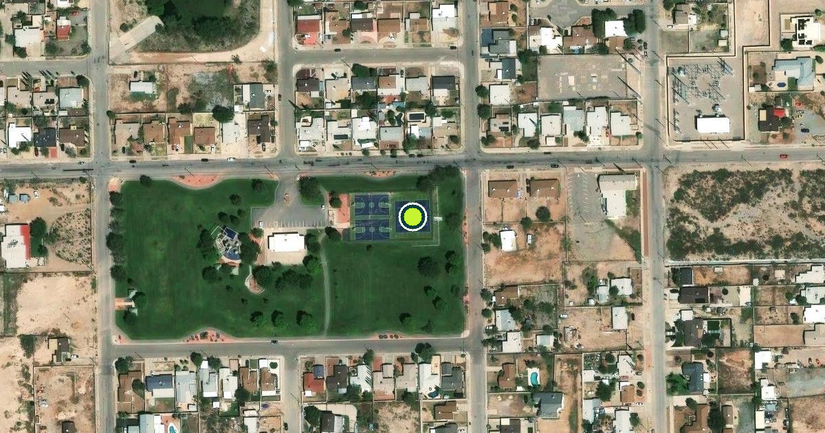 Satellite view of El Paso Pickleball Courts