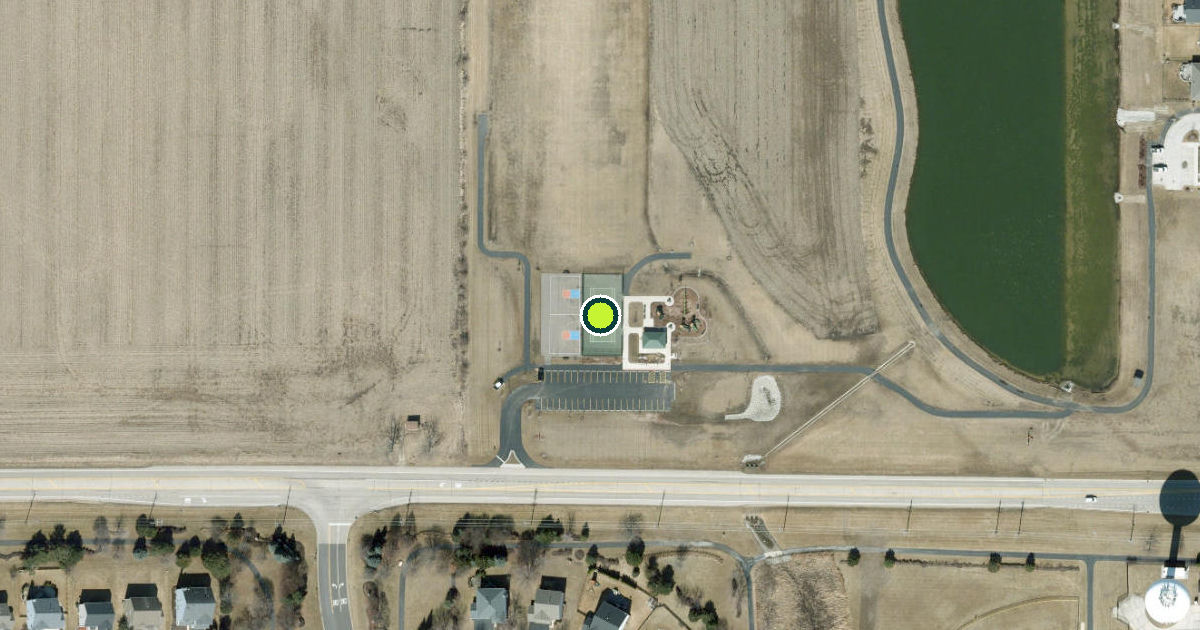 Satellite view of Elburn Pickleball Courts