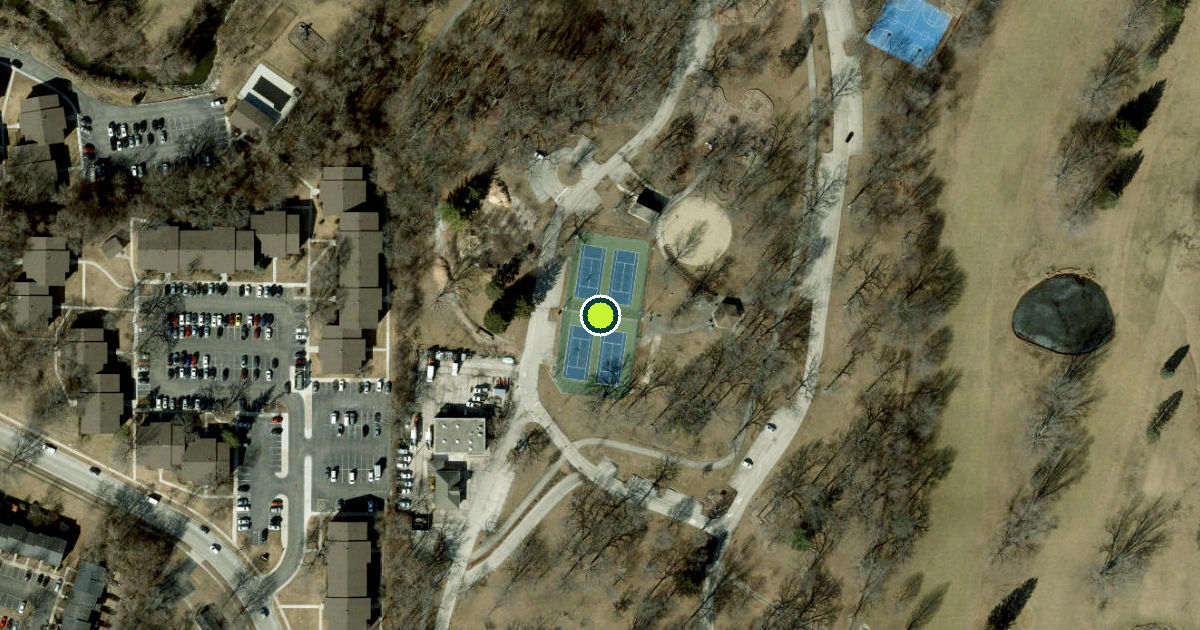 Satellite view of Elgin Pickleball Courts