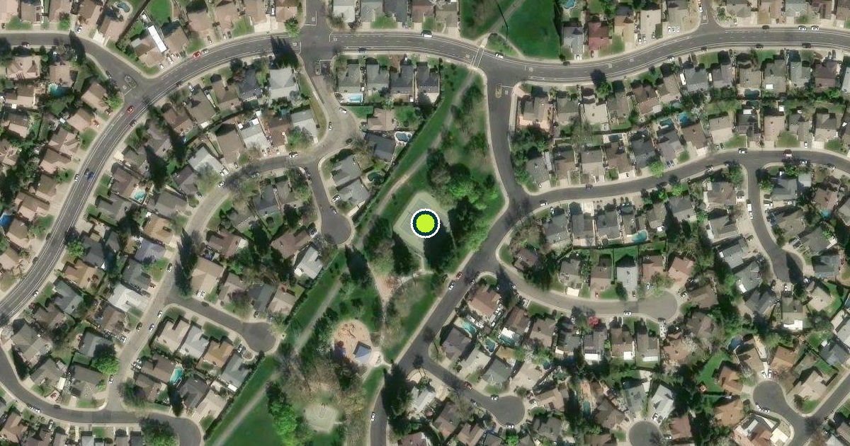 Satellite view of Elk Grove Pickleball Courts