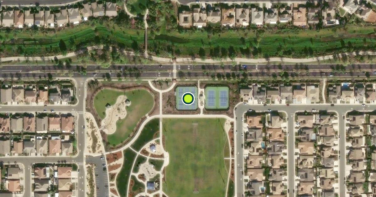 Satellite view of Elk Grove Pickleball Courts
