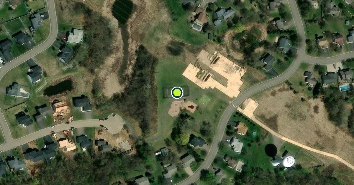 Satellite view of Elk River Pickleball Courts