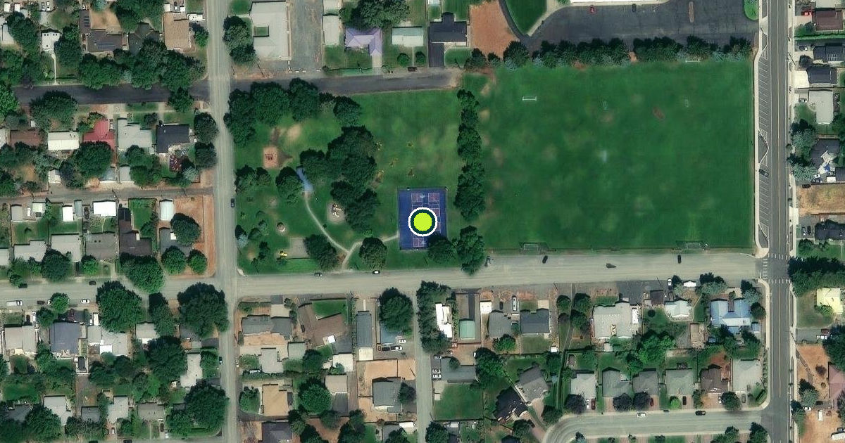 Satellite view of Ellensburg Pickleball Courts