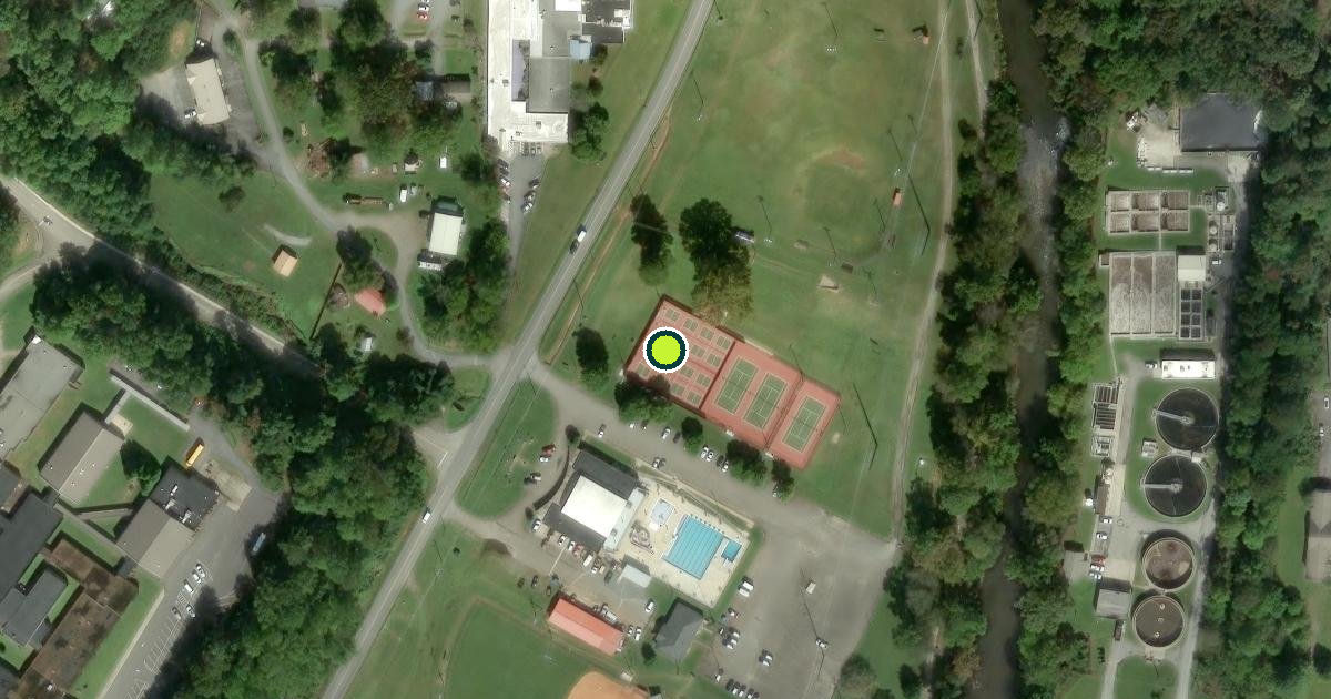 Satellite view of Ellijay Pickleball Courts